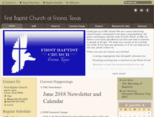 Tablet Screenshot of fbcfriona.com